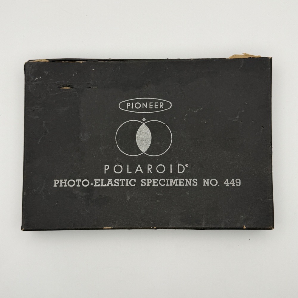 Polaroid Photoelasticity Kit No 449 1945 Pioneer Scientific Stress Specimens